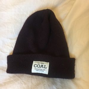 Maroon Coal Beanie